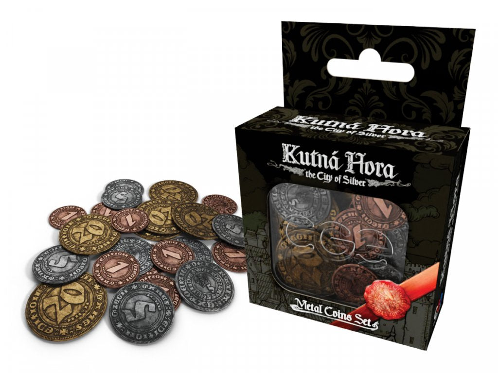 Kutna Hora: Metal Coins Set Board Games Czech Games Edition   