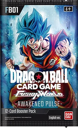 Dragon Ball Super [FB01] Fusion World Awakened Pulse Booster Pack Trading Card Games Bandai   