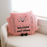 Punchkins Pillow Welcome to the Sh*t Show Funny Plushie Toys Punchkins   