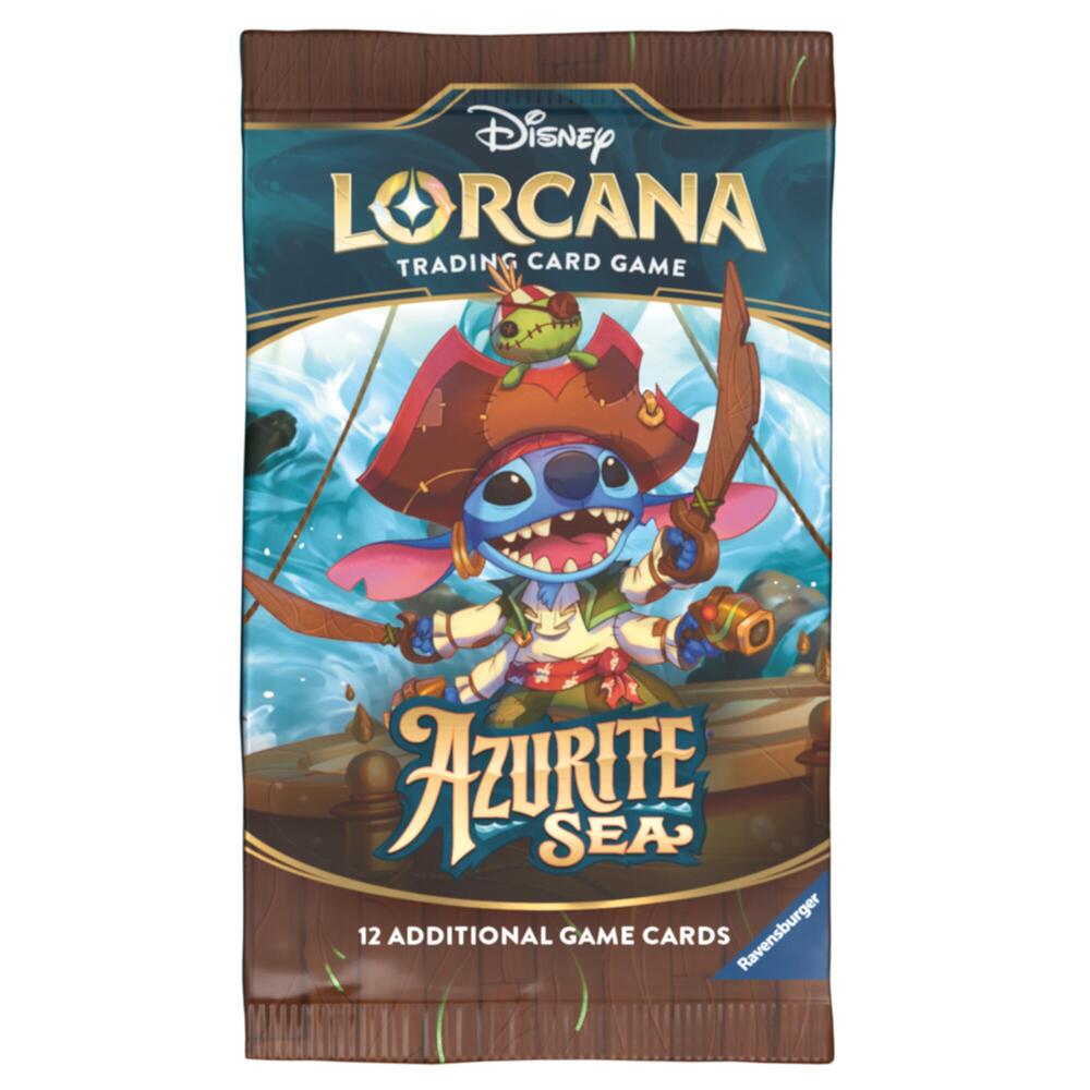 Disney Lorcana TCG: Azurite Sea Boosters (2 options) Trading Card Games Ravensburger AZU Booster Pack