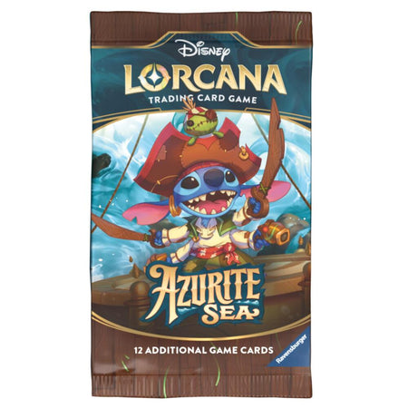 Disney Lorcana TCG: Azurite Sea Boosters (2 options) Trading Card Games Ravensburger AZU Booster Pack