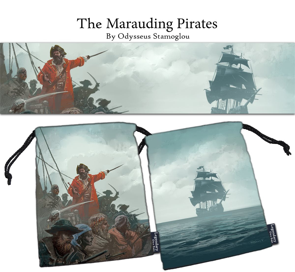 Legendary Dice Bag: The Marauding Pirates XL Supplies Drawlab Entertainment