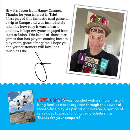 Trio Card Games Happy Camper