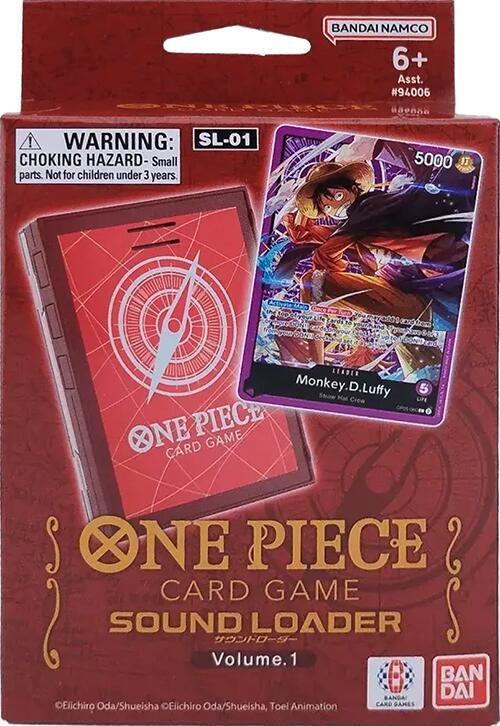One Piece TCG Sound Loader Volume 1: Monkey.D.Luffy Supplies Bandai   