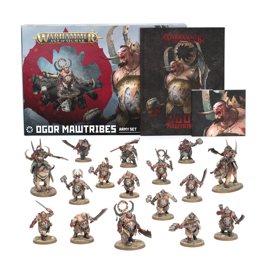 Warhammer Age of Sigmar: Ogor Mawtribes Army Set Miniatures Games Workshop WHAoS Ogor Mawtribes Army Set