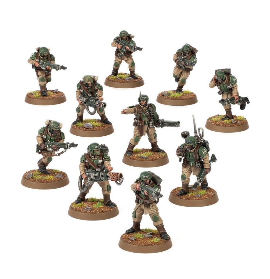 Warhammer 40K Astra Militarum: Cadian Shock Troops Miniatures Games Workshop   
