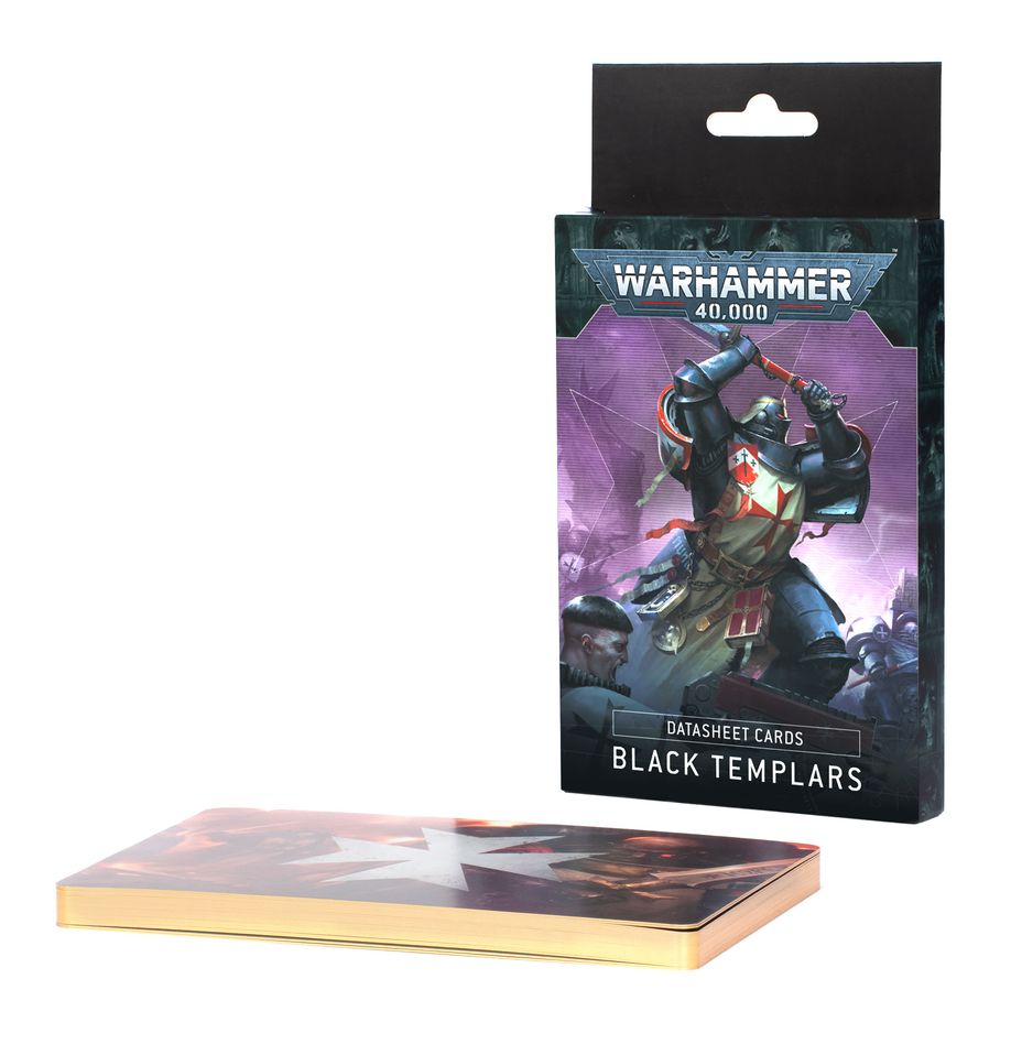 Warhammer 40K Datasheet Cards: Black Templars Miniatures Games Workshop