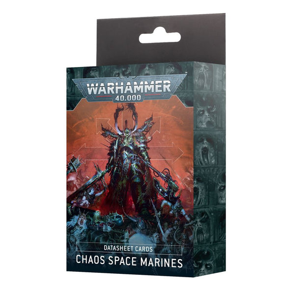 Warhammer 40K 10E Chaos Space Marines: Datasheet Cards Miniatures Games Workshop   