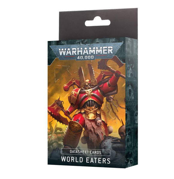 Warhammer 40K World Eaters: Datasheet Cards Miniatures Games Workshop