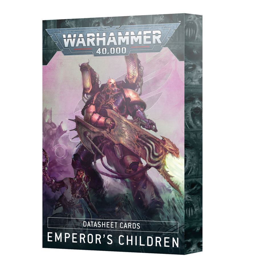 Warhammer 40K Emperor's Children: Datasheet Cards Miniatures Games Workshop