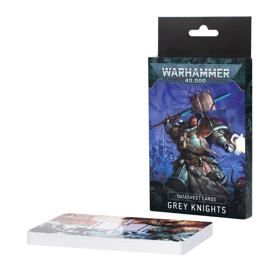 Warhammer 40K Datasheet Cards: Grey Knights Miniatures Games Workshop