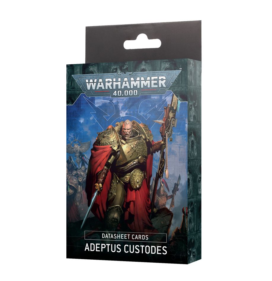 Warhammer 40K  Adeptus Custodes: Datasheet Cards Miniatures Games Workshop   