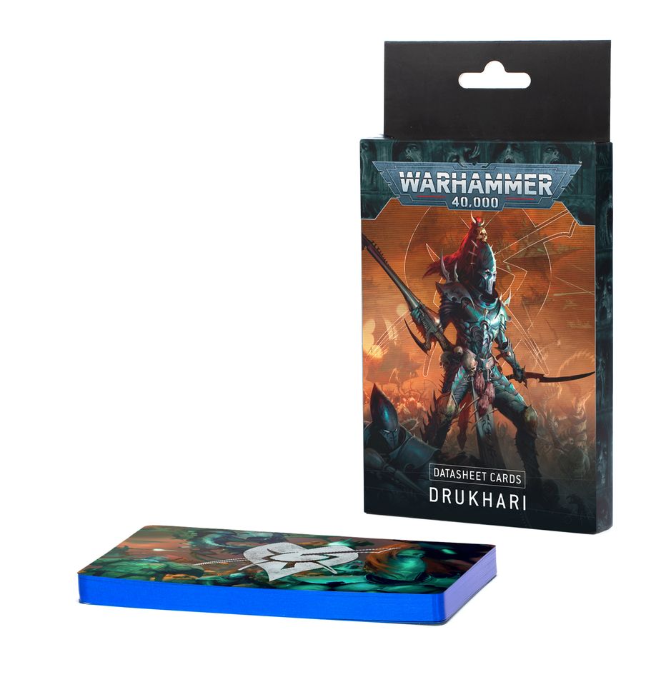 Warhammer 40K Datasheet Cards: Drukhari Miniatures Games Workshop