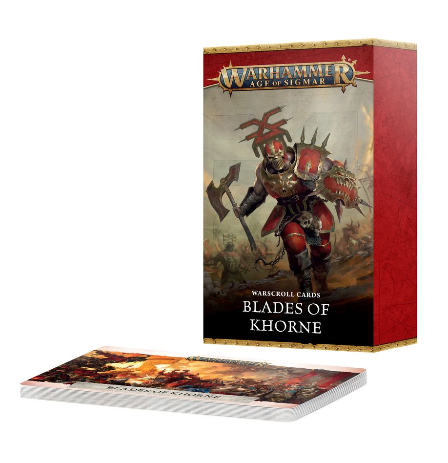 Warhammer Age of Sigmar: Warscroll Cards: Blades of Khorne Miniatures Games Workshop