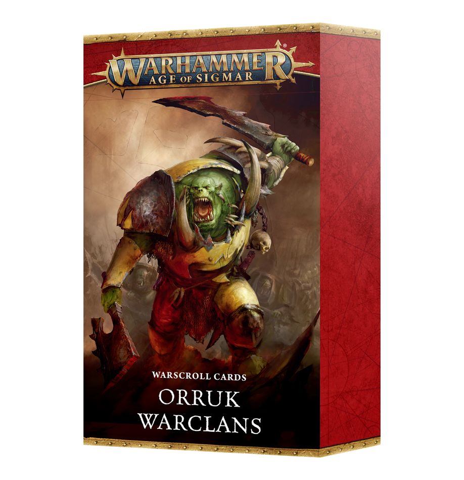 Age of Sigmar Orruk Warclans: Warscroll Cards Miniatures Games Workshop