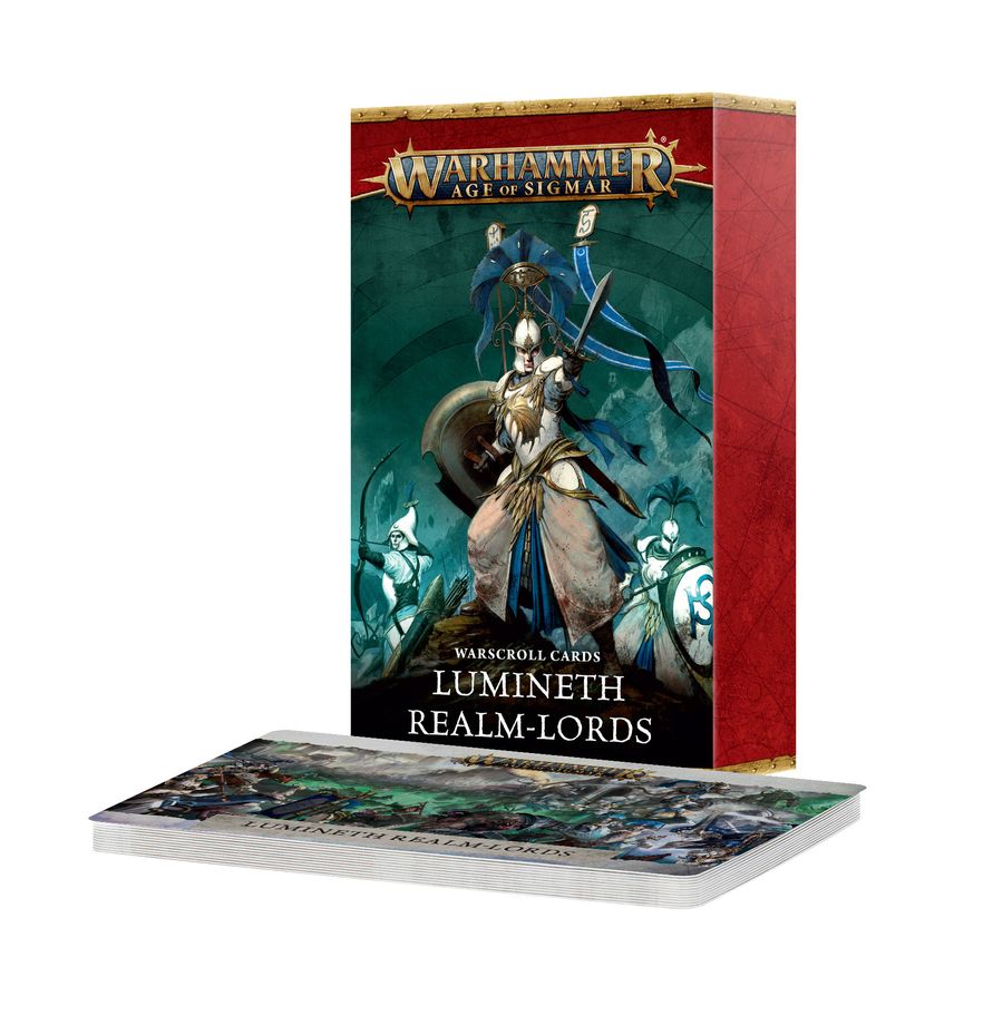 Warhammer Age of Sigmar: Warscroll Cards: Lumineth Realm-lords Miniatures Games Workshop WHAoS WS Lumineth Realm-lords