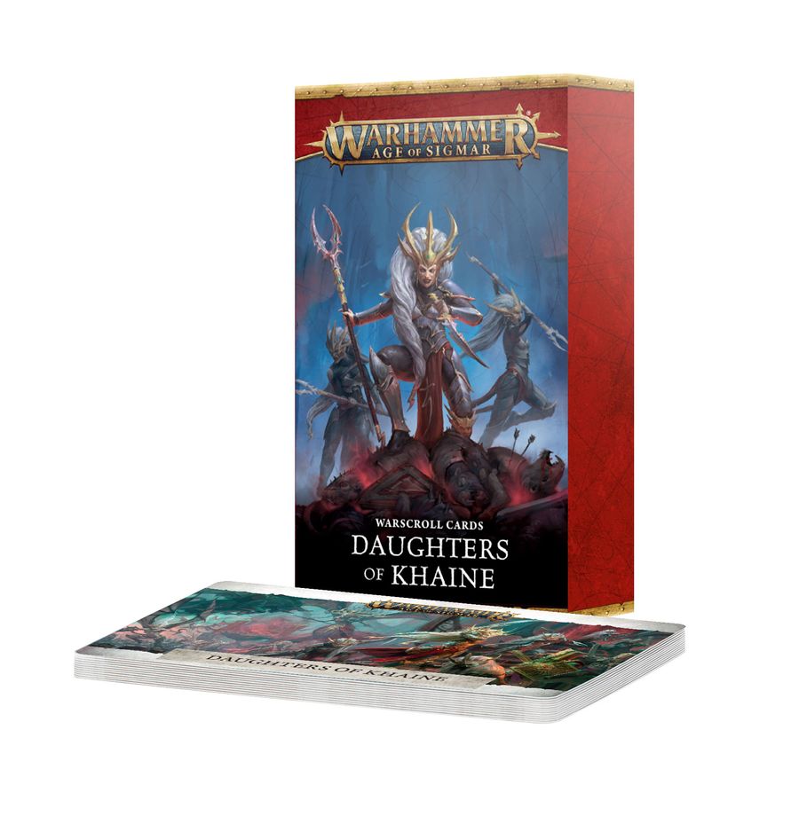 Warhammer Age of Sigmar: Warscroll Cards: Daughters of Khaine Miniatures Games Workshop AoS Warscroll Cards: DoK