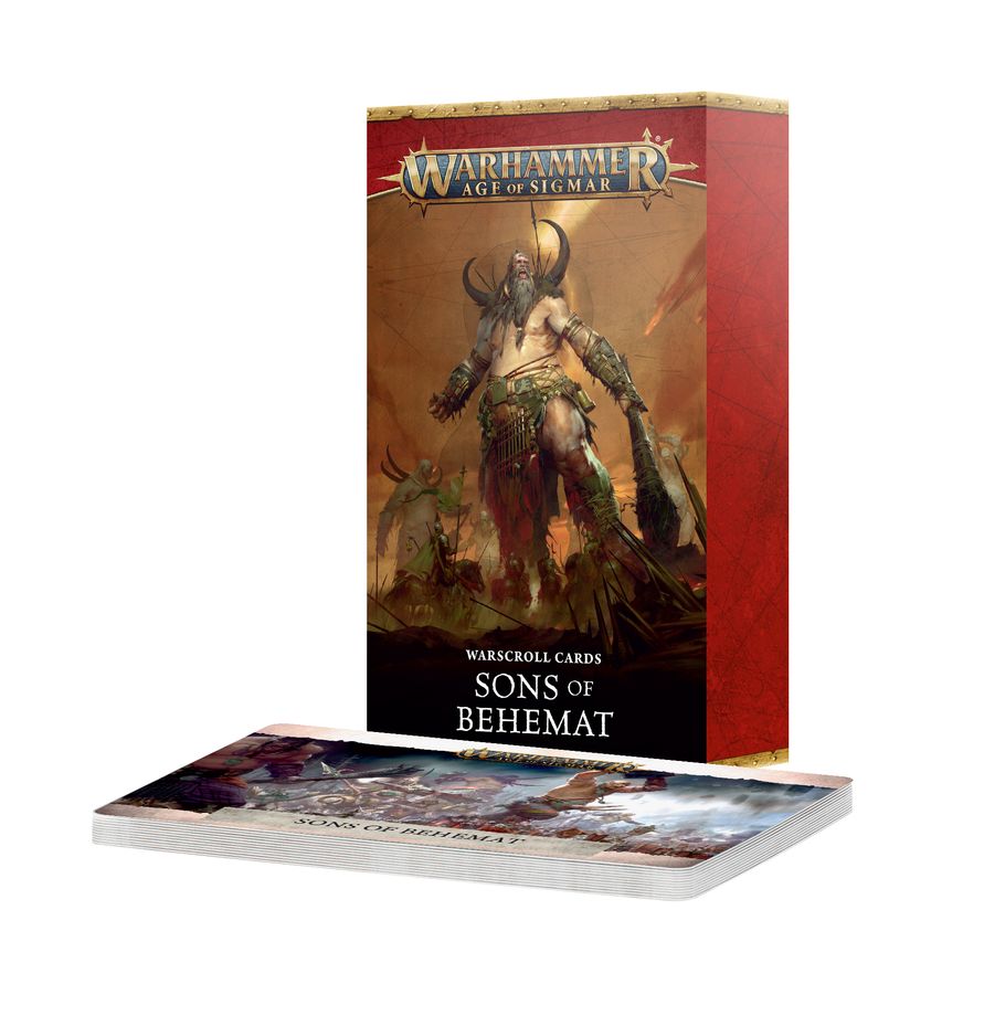 Age of Sigmar Warscroll Cards: Sons of Behemat Miniatures Games Workshop AoS SBT Warscroll Cards: Sons of Behemat