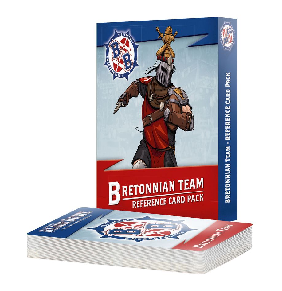 Bretonnian Team Reference Card Pack Miniatures Games Workshop BB Breto Card Ref
