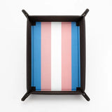 Folding Dice Tray with Leather Backing - Pride Flags (9 options) Dice FanRoll by Metallic Dice Games Dice Tray Transgender