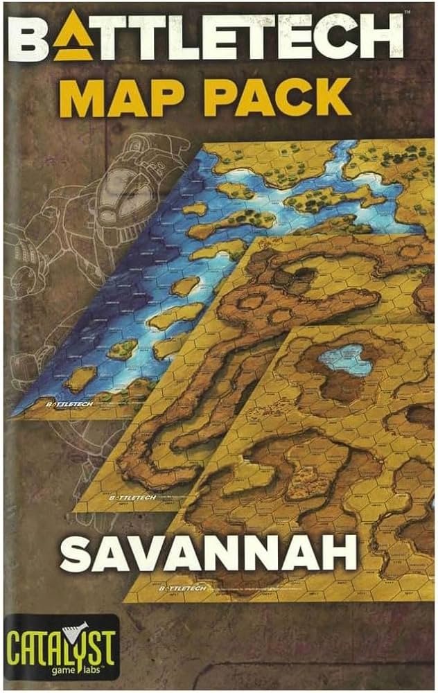 BattleTech Map Pack - Savannah RPG Maps Catalyst Game Labs