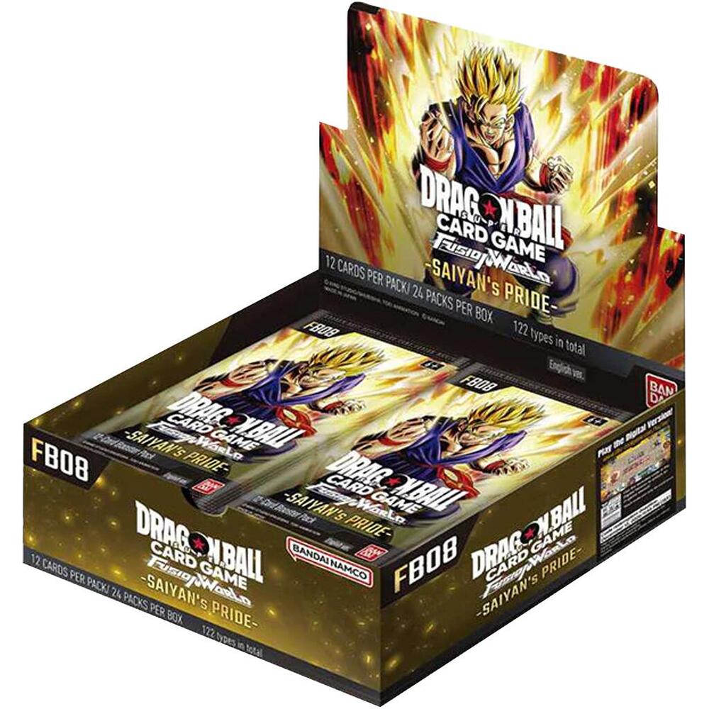 Dragon Ball Super [FB08] Fusion World Saiyan's Pride Trading Card Games Bandai DBS FB08 Saiyan's Pride BOX