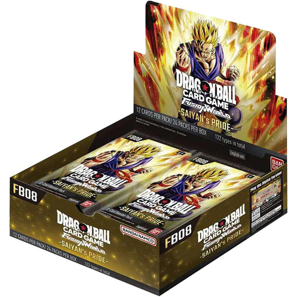 Dragon Ball Super [FB08] Fusion World Saiyan's Pride Trading Card Games Bandai DBS FB08 Saiyan's Pride BOX
