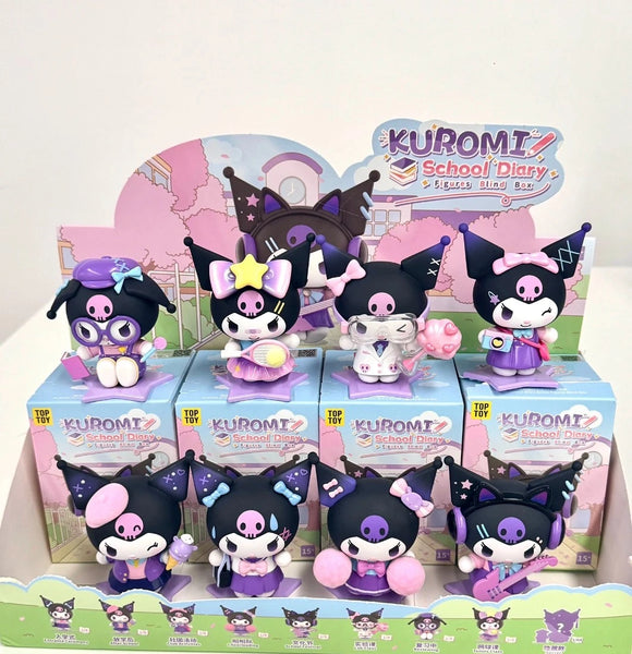 TOP TOY Kuromi School Diary Series Mystery Box Toys Top Toy Kuromi School Diary