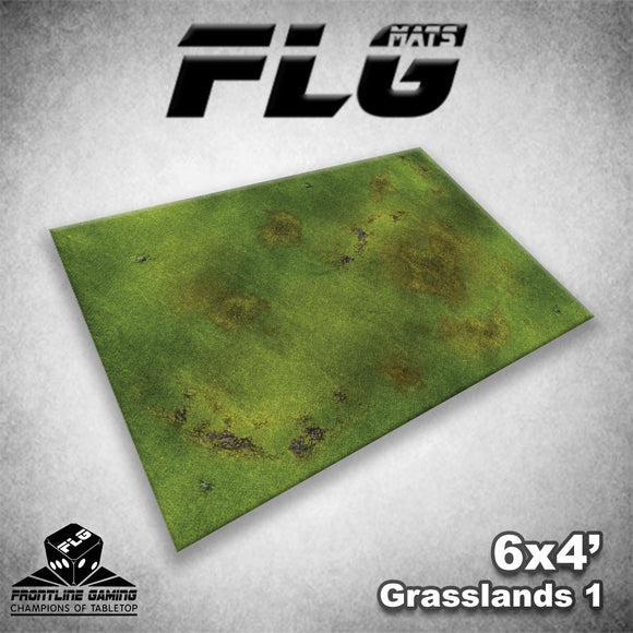 FLG Mats: Grasslands 1 4'x6' Supplies Frontline Gaming FLG Mats: Grasslands 1 4'x6'