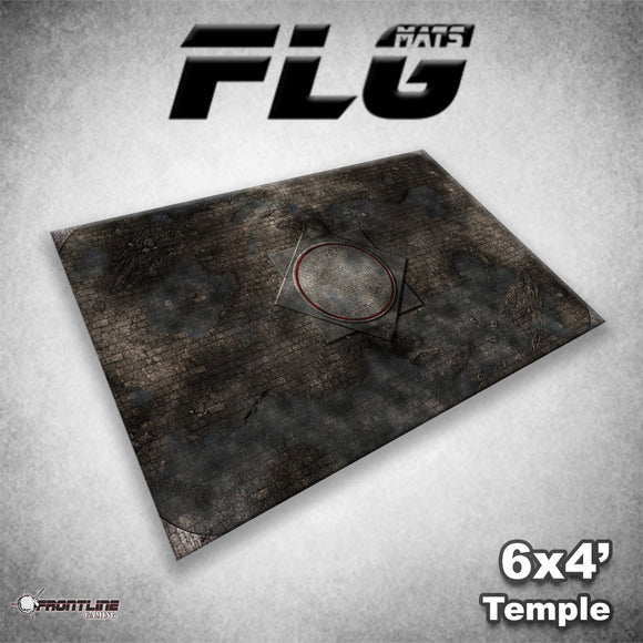FLG Mats: Temple 4'x6' Supplies Frontline Gaming FLG Mats: Temple WL 4'x6'