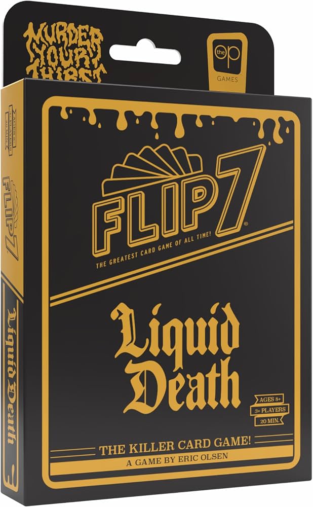 Flip 7: Liquid Death Card Games USAopoly