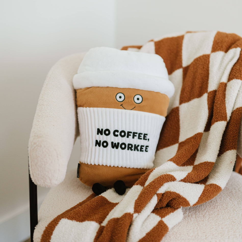 Punchkins Big Coffee Pillow Puffie Plushie Plushes Punchkins   