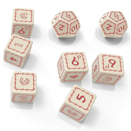 The One Ring Dice Set (2 options) Dice Free League Publishing White/Red  