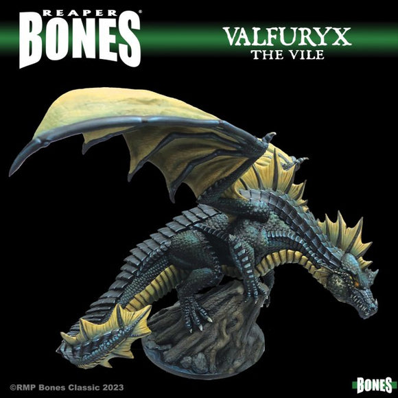 Reaper Bones Black: Valfuryx the Vile Miniatures Reaper Miniatures   