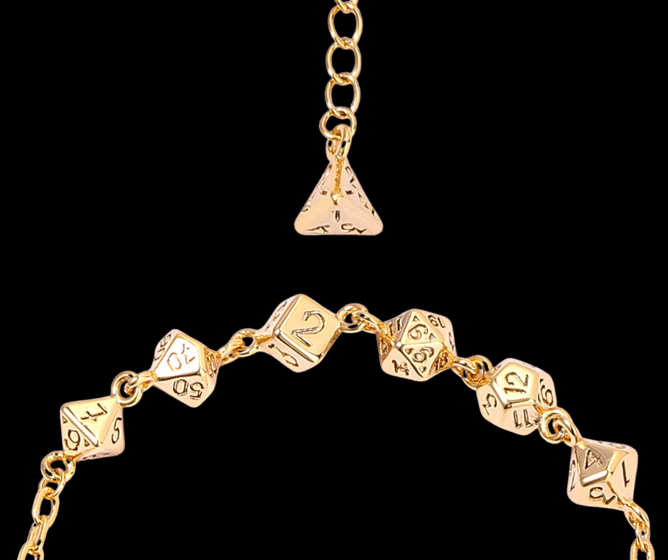 Arcane Bangle - Gold Dice Hymgho Premium Dice