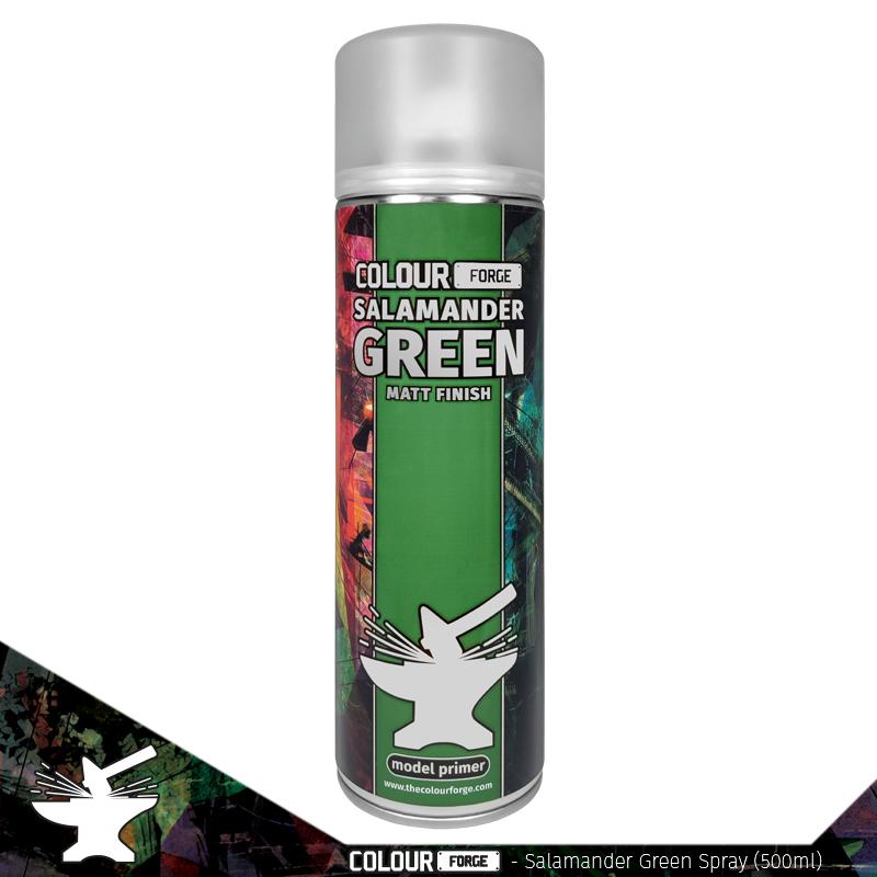 Colour Forge Spray: Salamander Green (500ml) Paints Colour Forge Hobby Supplies