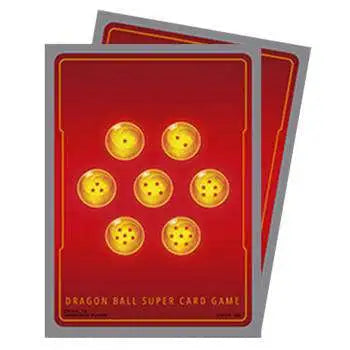 Dragon Ball Super TCG Official Sleeves Assortment 2 (3 options) Supplies Bandai DBS DP2 Dragon Balls Red