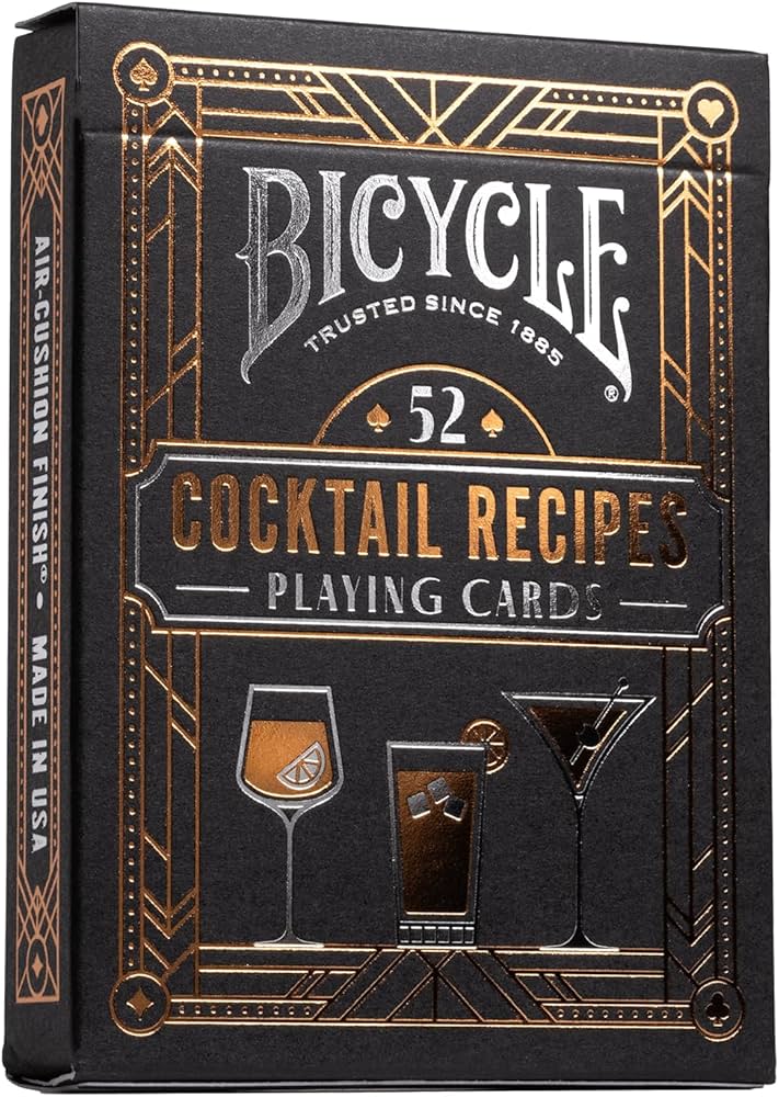 Bicycle Playing Cards: Cocktail Recipes Card Games U.S. Playing Card Co.