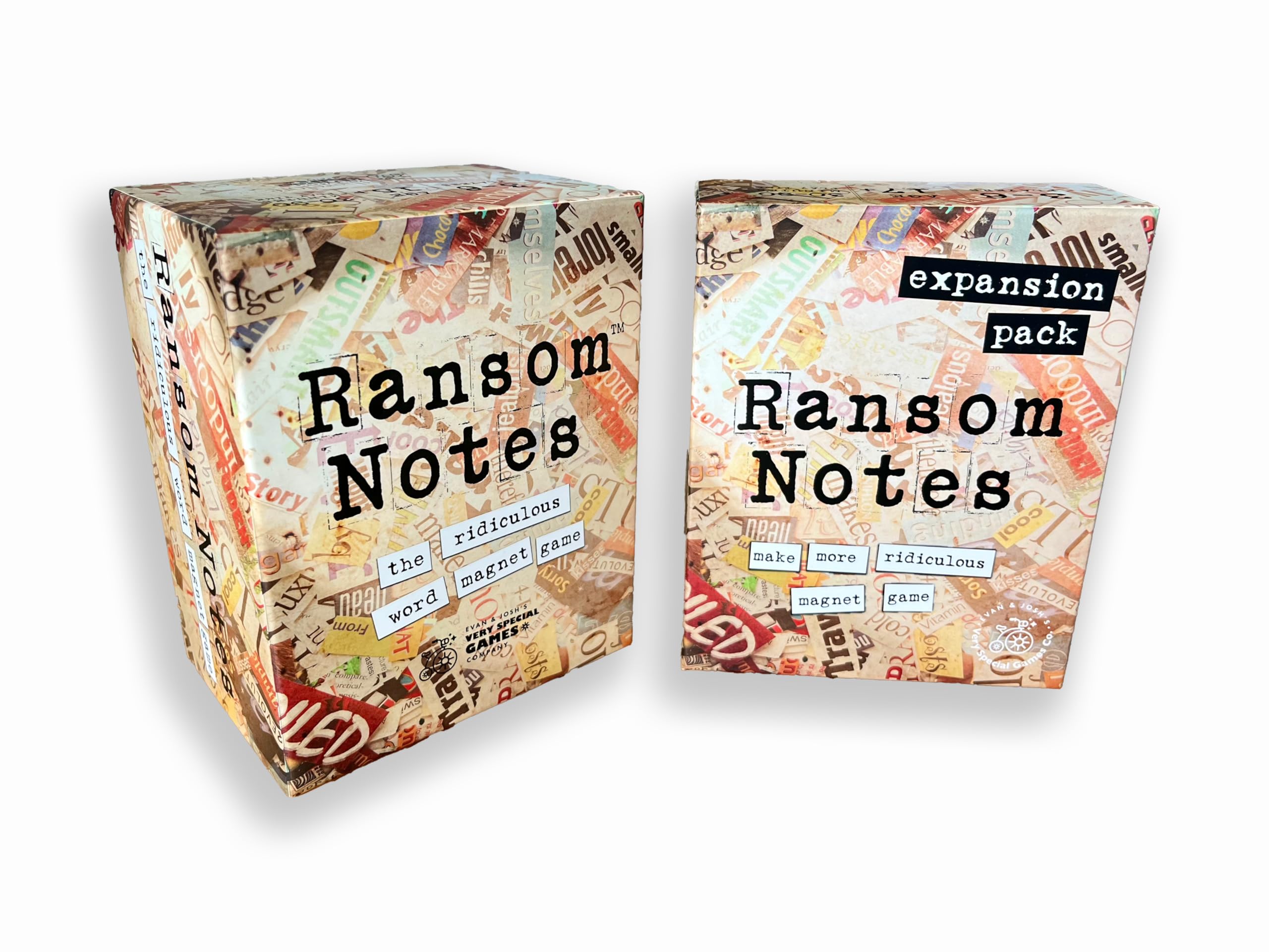 Ransom Notes: The Ridiculous Word Magnet Game + Expansion Party Games Very Special Games