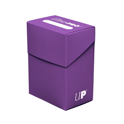 Ultra Pro Solid Color Deck Box Supplies Ultra Pro DB Purple  