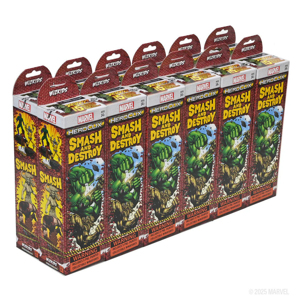HeroClix Marvel Smash and Destroy Boosters (2 options) Miniatures WizKids HCX Smash & Destroy Booster