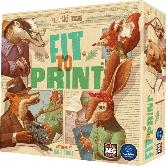 Fit to Print Kickstarter Edition Board Games Flatout Games   