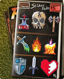 1UP Retro Vinyl Sticker Set (3 options) Clothing & Accessories Infinite Black