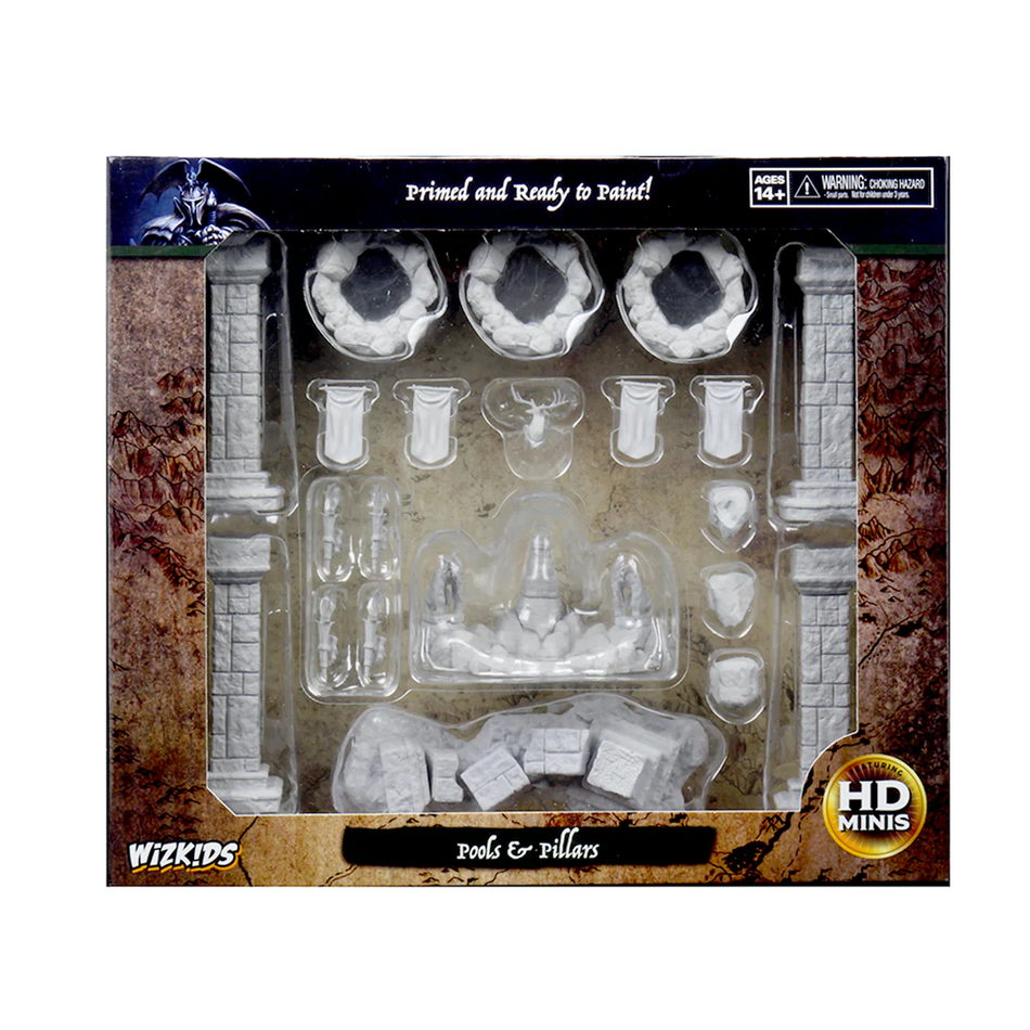 WizKids Deep Cuts Unpainted Miniatures: Pools & Pillars Miniatures WizKids   