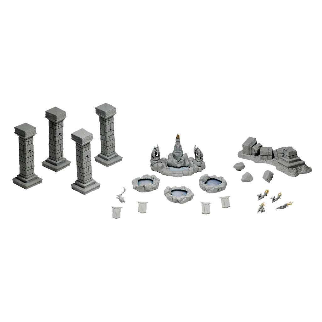 WizKids Deep Cuts Unpainted Miniatures: Pools & Pillars Miniatures WizKids   
