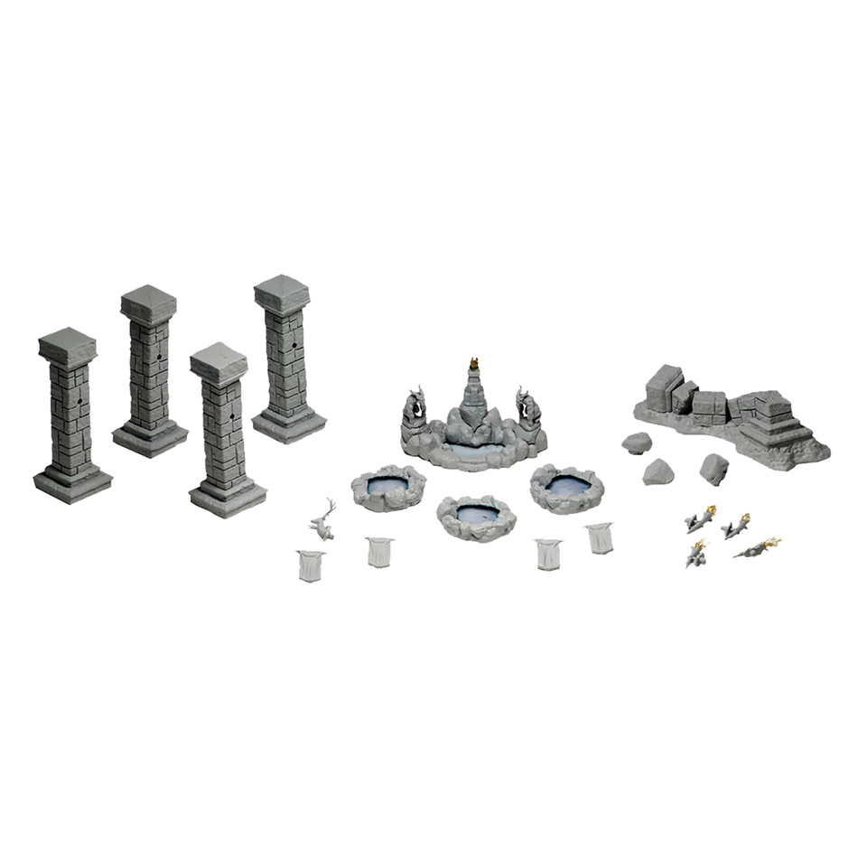 WizKids Deep Cuts Unpainted Miniatures: Pools & Pillars Miniatures WizKids   