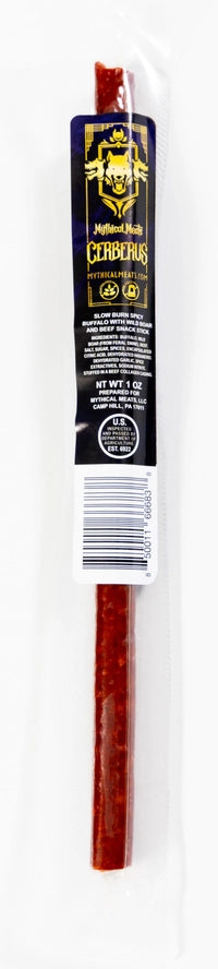 Mythical Meats Snack Sticks Snacks Mythical Meats Cerberus (Slow Burn Spicy Buffalo w/Wild Boar & Beef)