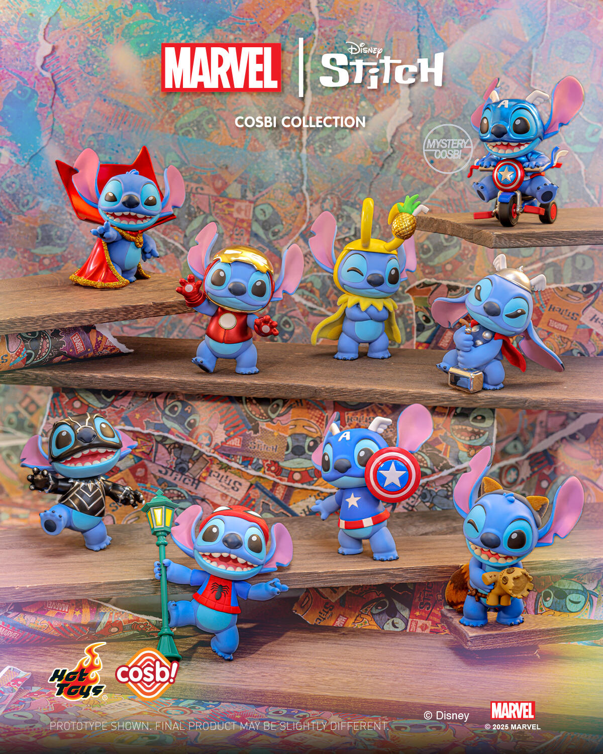 Hot Toys Cosbi Bobble-Head Collection CBX300 - Marvel X Stitch