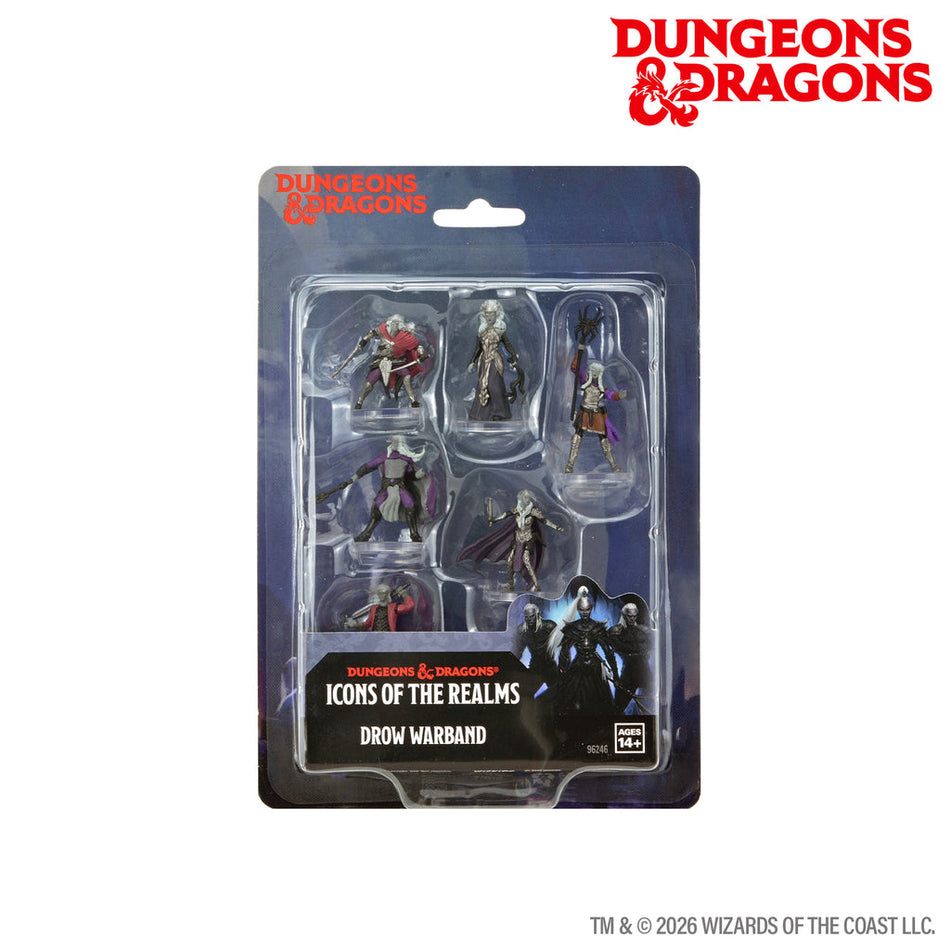 D&D Icons of the Realms Drow Warband Miniatures WizKids Prem Drow Warband