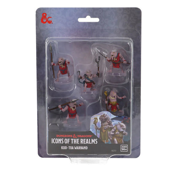D&D Icons of the Realms: Kuo-Toa Warband Miniatures WizKids   